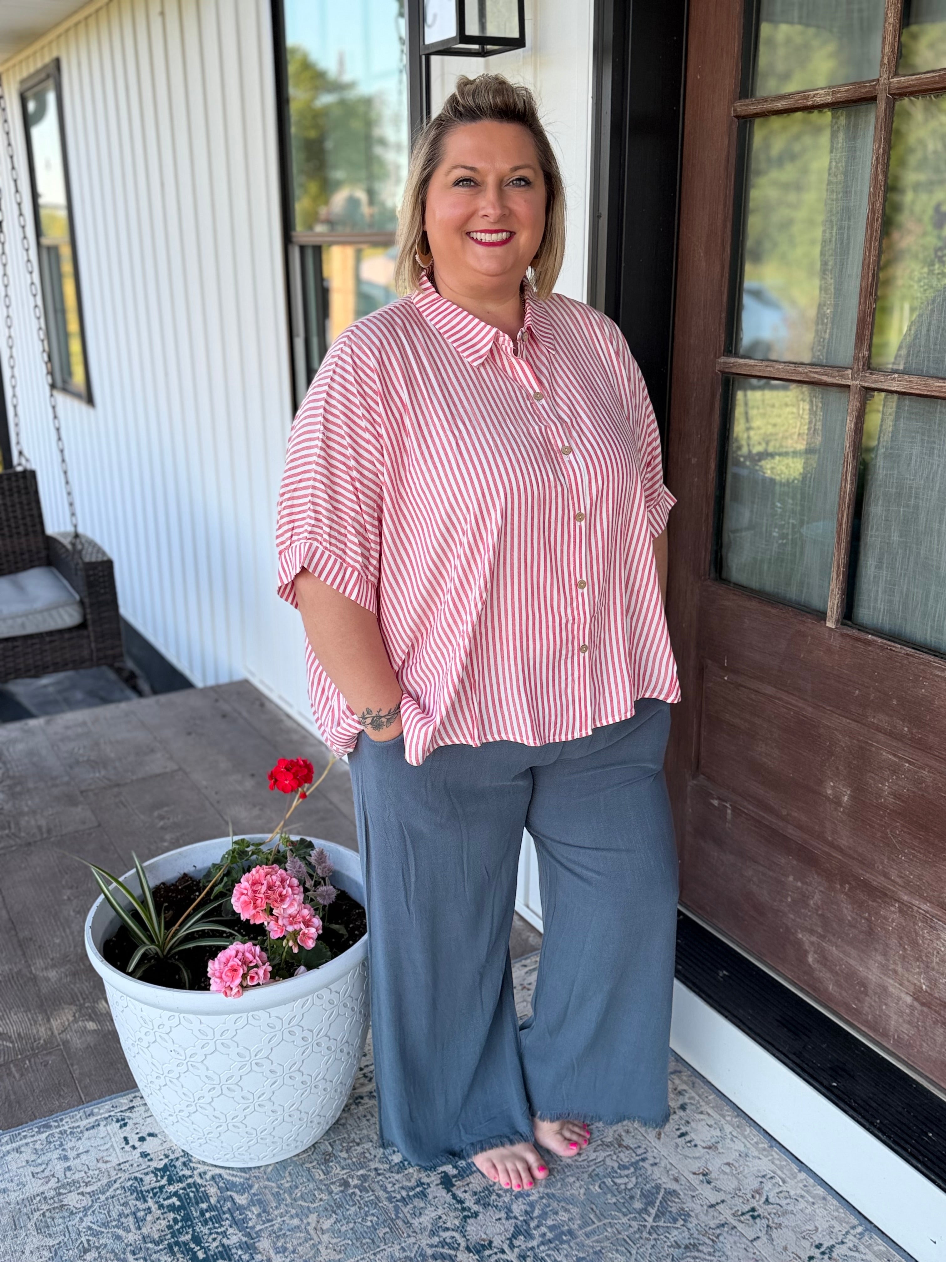 Lakeside Linen-Blend Oversized Shirt—ZP1007