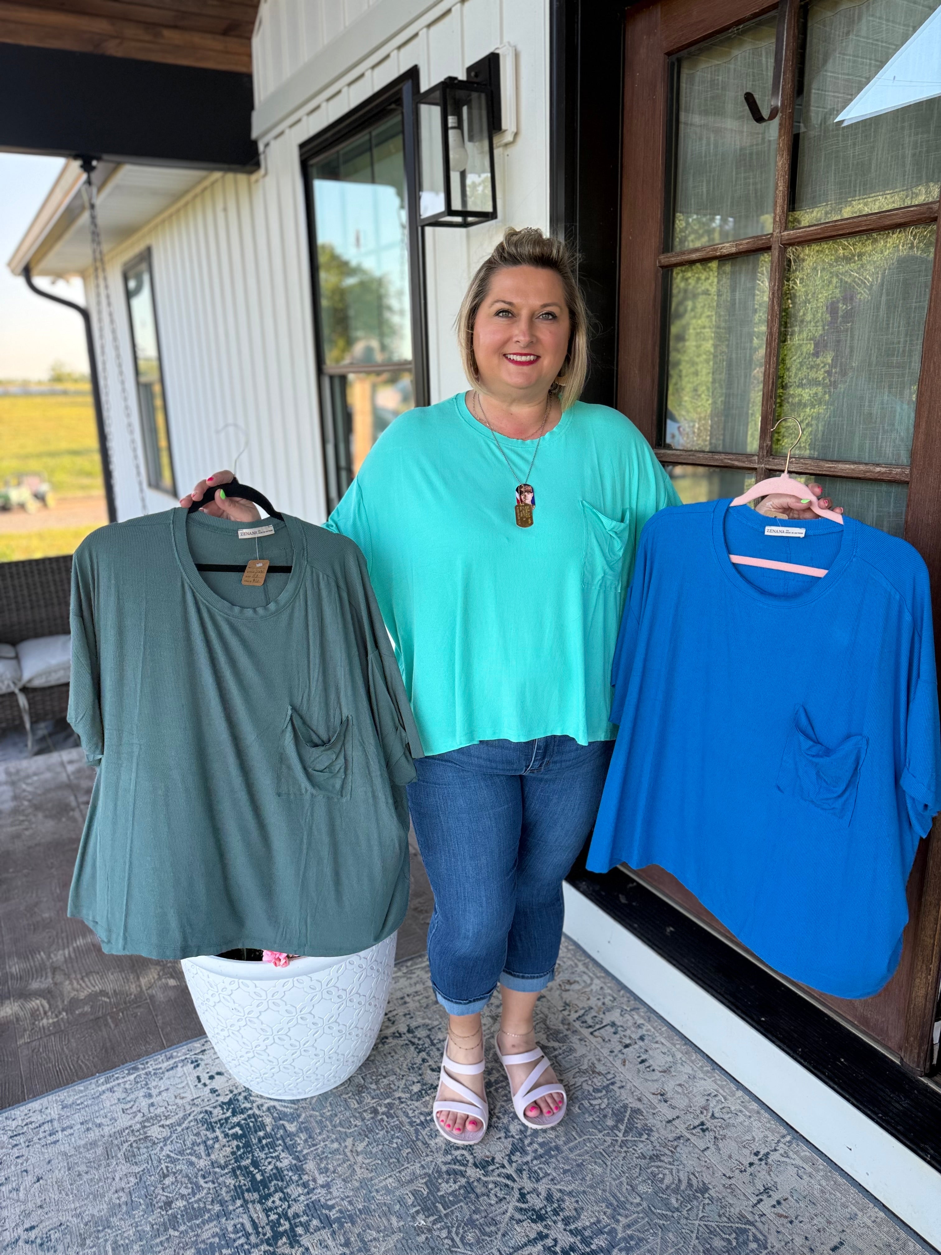 Relaxed Fit Pocket Tee (Plus) – ZP1005