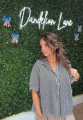 Striped oversized shirt