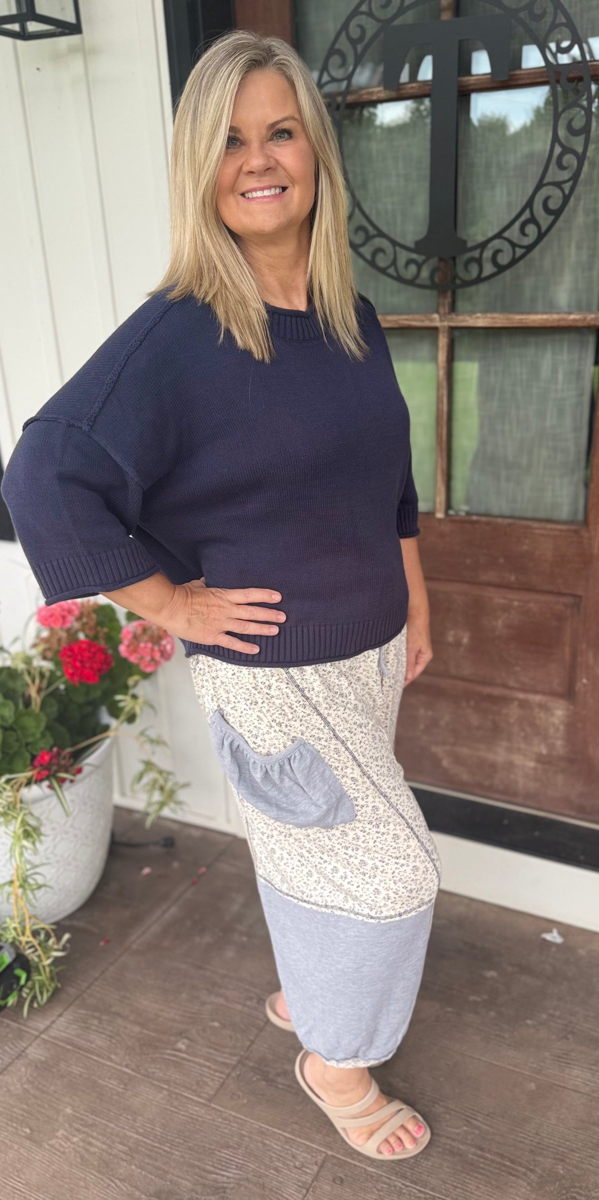 Vintage Vibe Floral Balloon Pants