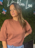 Short Sleeve Knit Sweater