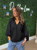 Bubble Sleeve Top