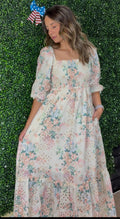 Whispering Wildflowers Puff Sleeve Dress