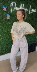 Backroads Distressed Mauve Pants