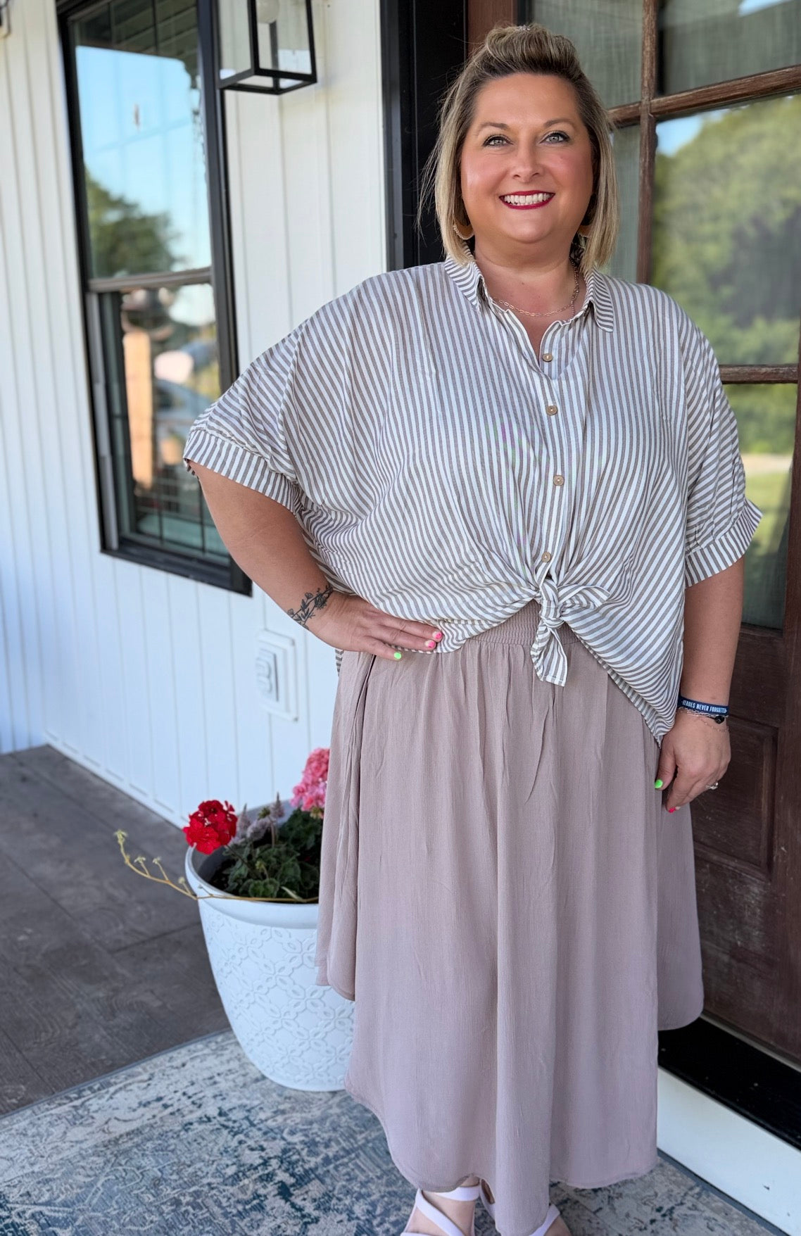 Everyday Elegance Midi Skirt – ZP1003